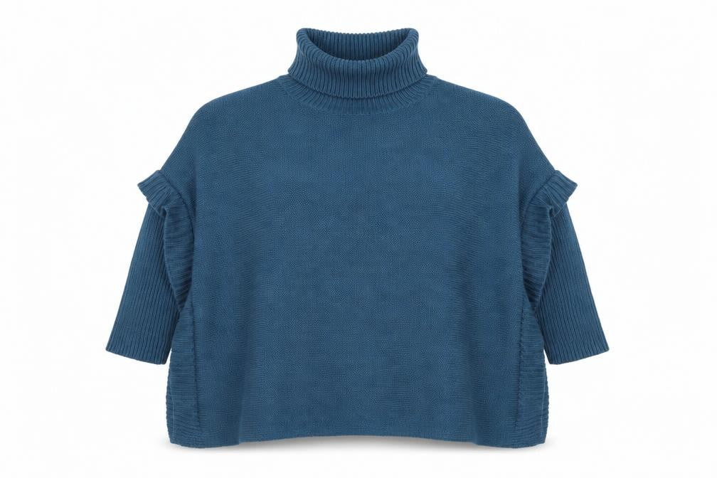Womens UK Size One Size Preworn Green Pullover Jumper