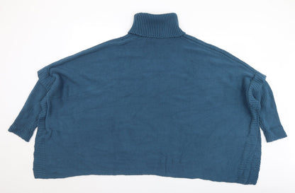 Womens UK Size One Size Preworn Green Pullover Jumper