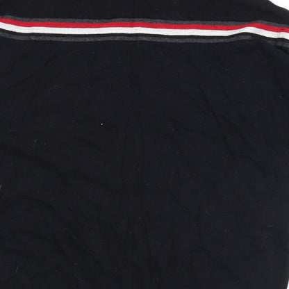 Womens UK Size XS Mini Velvet Black Pullover Jumper