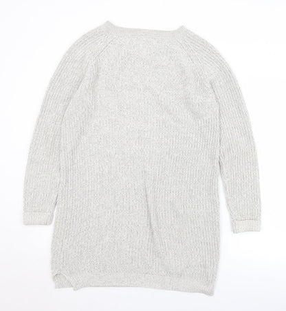 Womens UK Size M Noisy may Grey Pullover Jumper