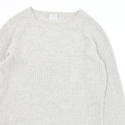 Womens UK Size M Noisy may Grey Pullover Jumper