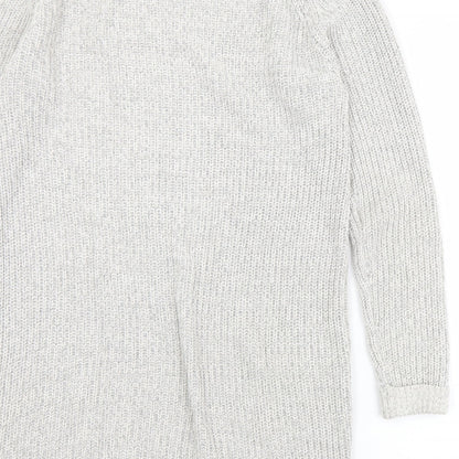 Womens UK Size M Noisy may Grey Pullover Jumper
