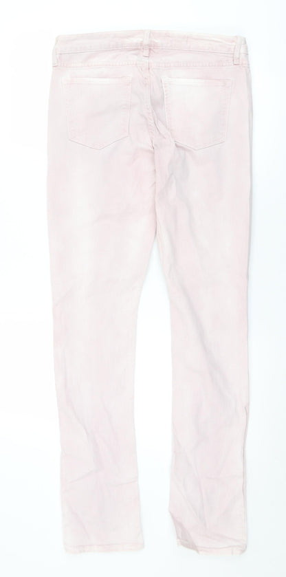 Gap Womens Pink  Cotton Skinny Jeans Size 8 L33 in Regular Zip