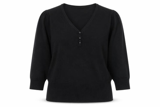 Womens UK Size M First Avenue Black Pullover Jumper
