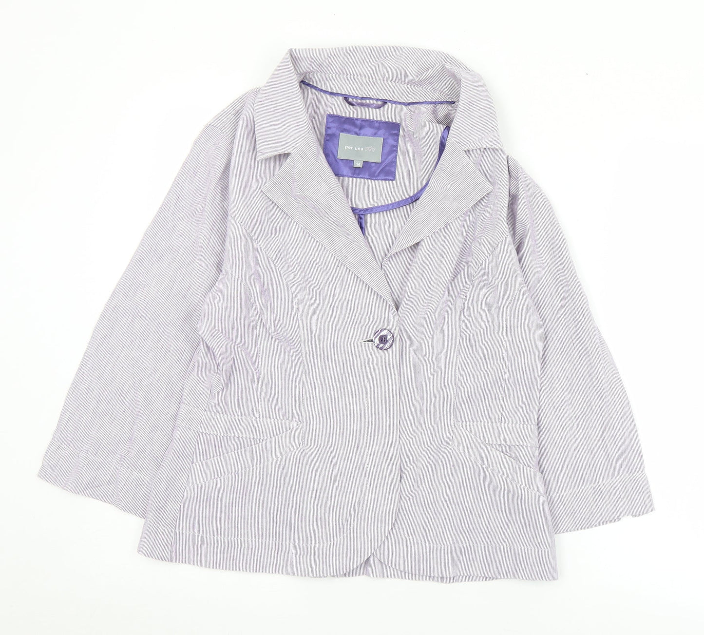 Womens UK Size 14 Marks and Spencer Purple Jacket