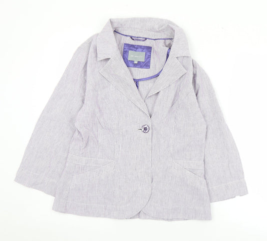 Womens UK Size 14 Marks and Spencer Purple Jacket