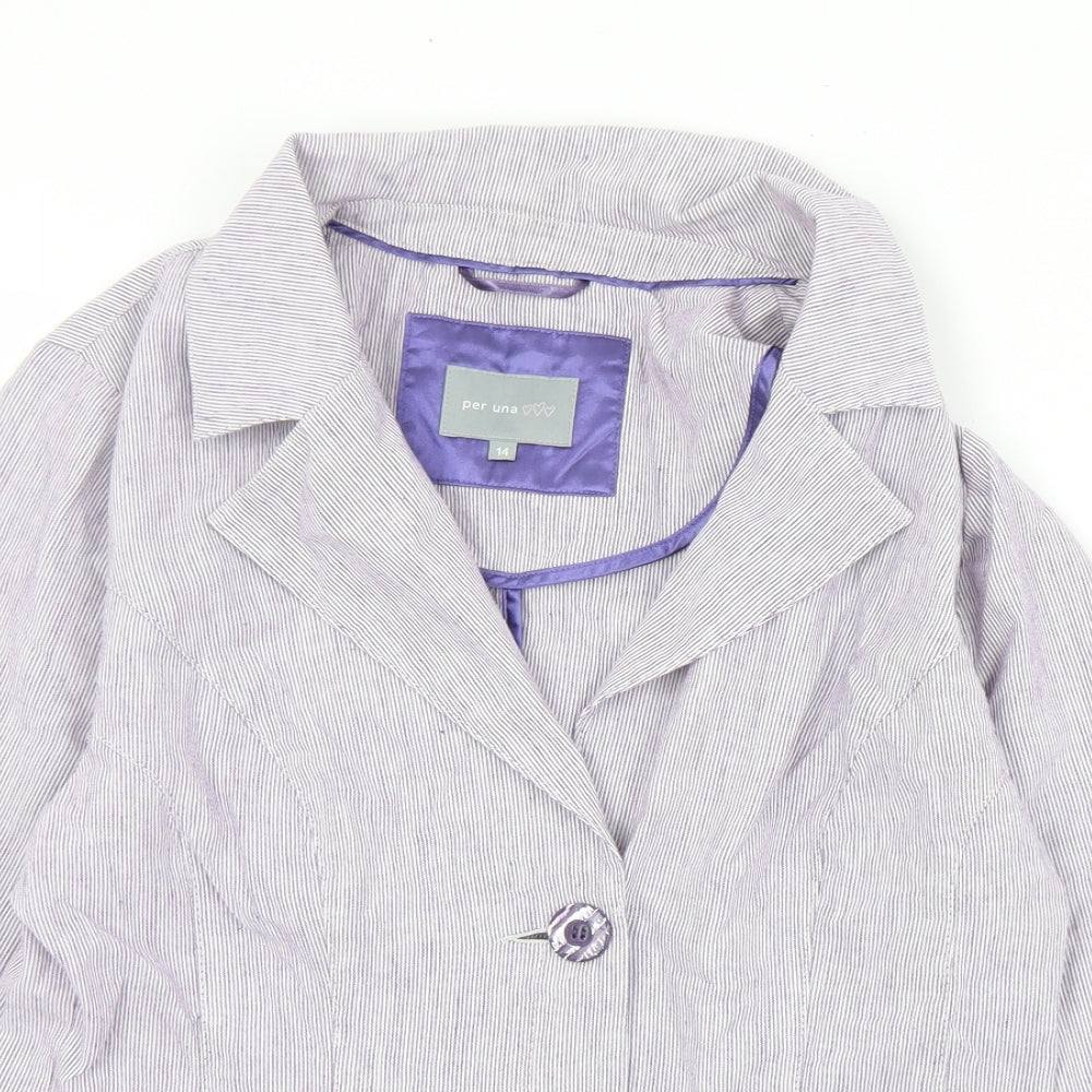 Womens UK Size 14 Marks and Spencer Purple Jacket