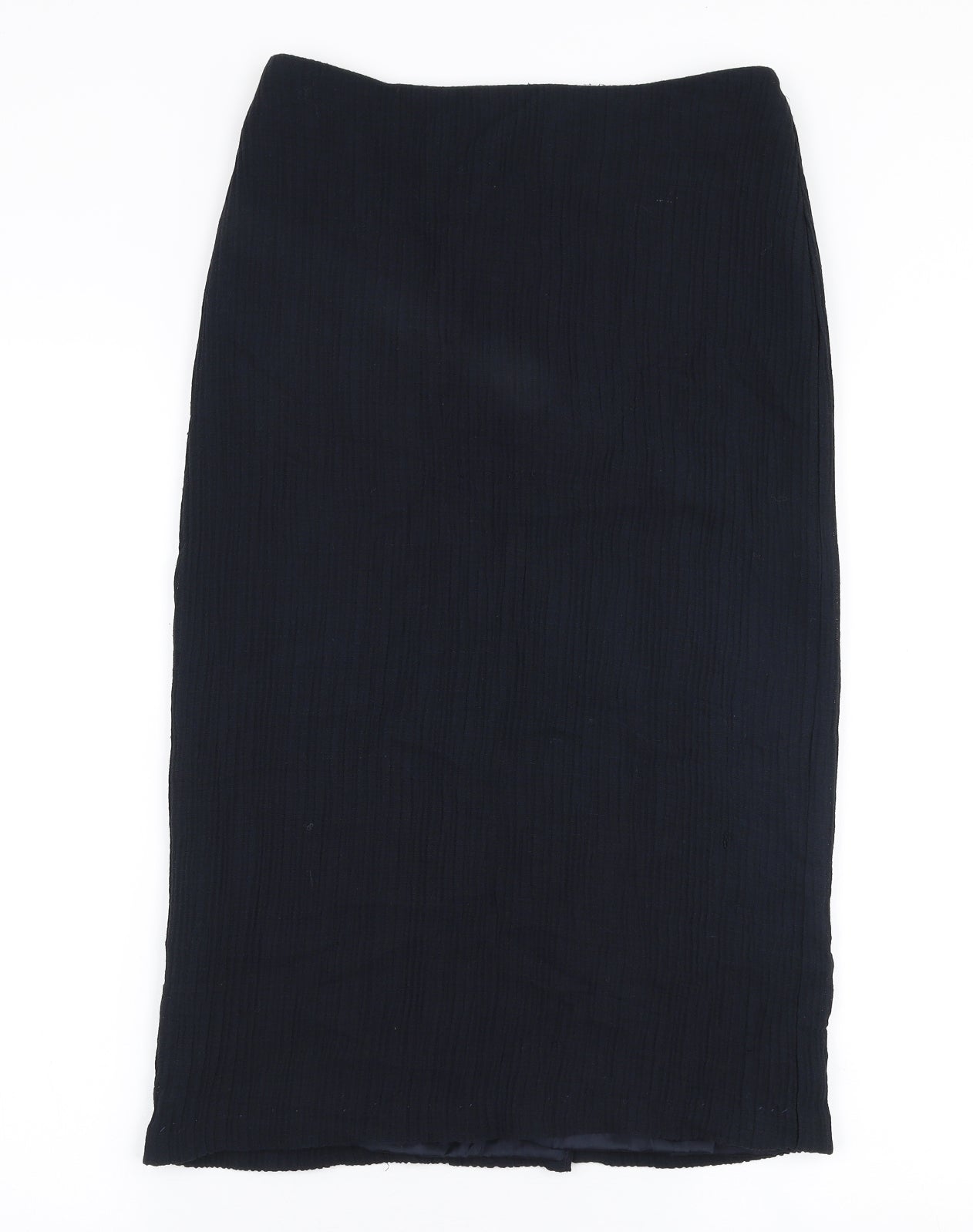 CARACTERE Womens Blue  Viscose Straight & Pencil Skirt Size 10   Zip