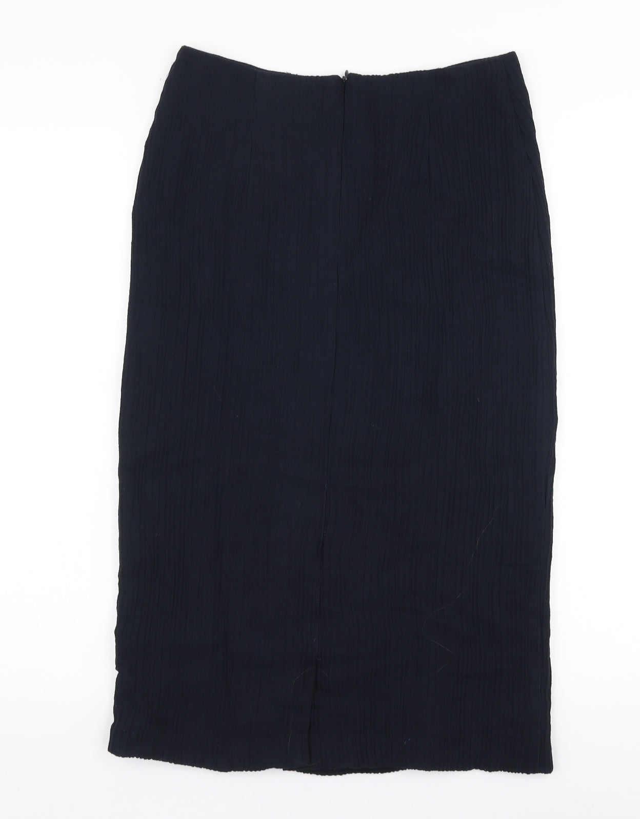 CARACTERE Womens Blue  Viscose Straight & Pencil Skirt Size 10   Zip