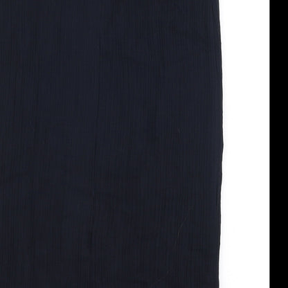 CARACTERE Womens Blue  Viscose Straight & Pencil Skirt Size 10   Zip
