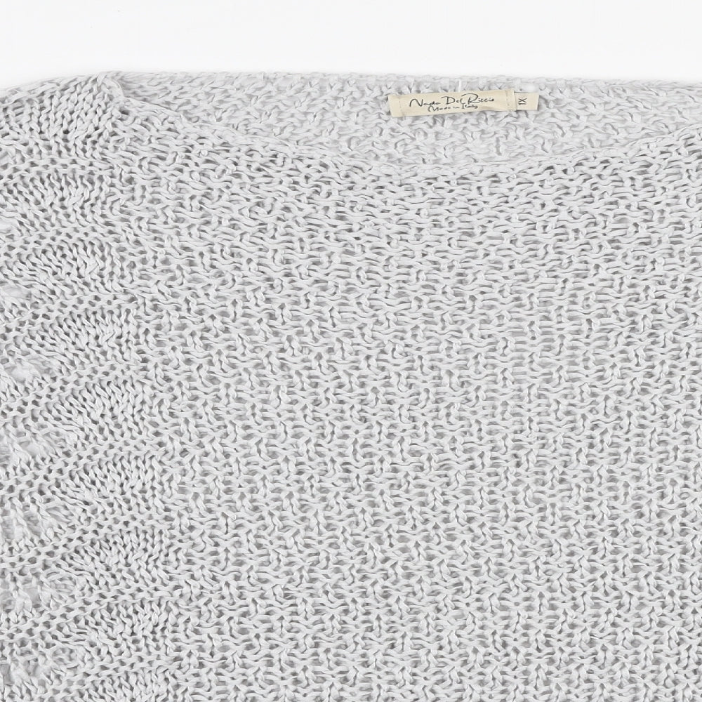 Womens UK Size XL Nada Del Riccio Grey Pullover Jumper