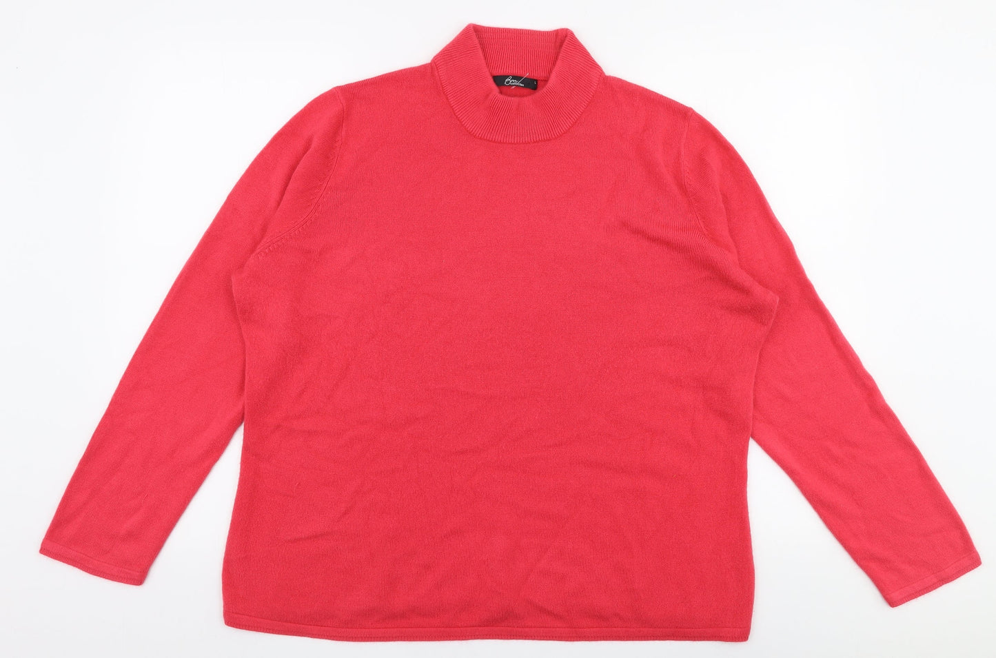Womens UK Size L BM Pink Pullover Jumper