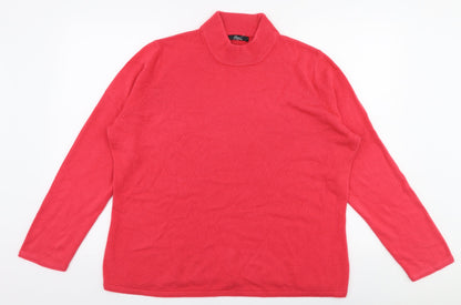 Womens UK Size L BM Pink Pullover Jumper