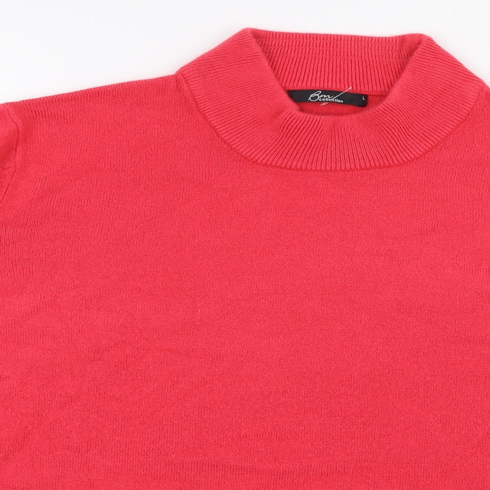 Womens UK Size L BM Pink Pullover Jumper