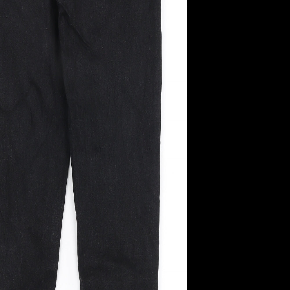 Dorothy Perkins Womens Black  Cotton Skinny Jeans Size 12 L27 in Slim Zip