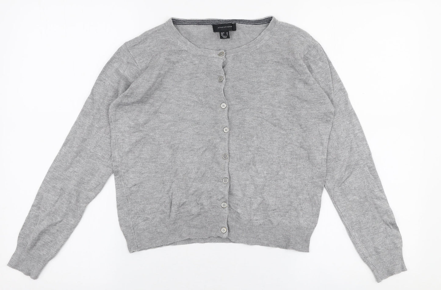 Womens UK Size 12 Atmosphere Grey Cardigan Jumper