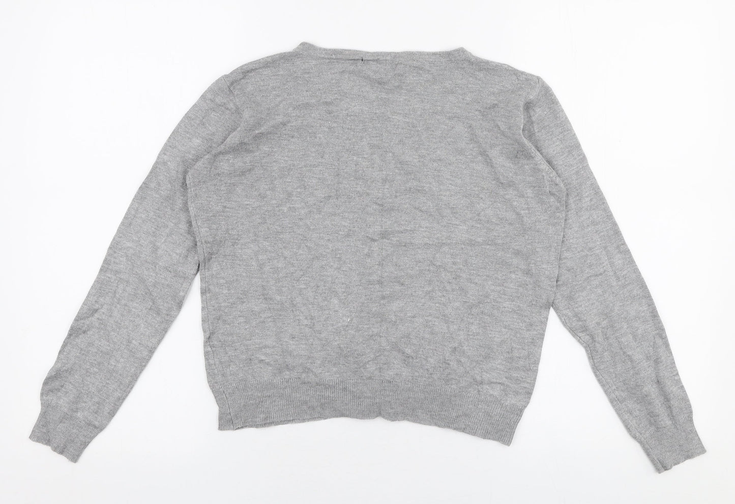 Womens UK Size 12 Atmosphere Grey Cardigan Jumper