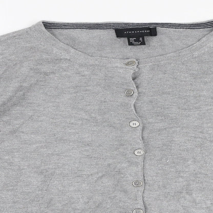 Womens UK Size 12 Atmosphere Grey Cardigan Jumper