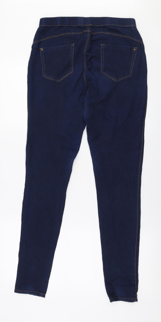 Denim Co Womens Blue  Polyester Jegging Jeans Size 12 L32 in Slim
