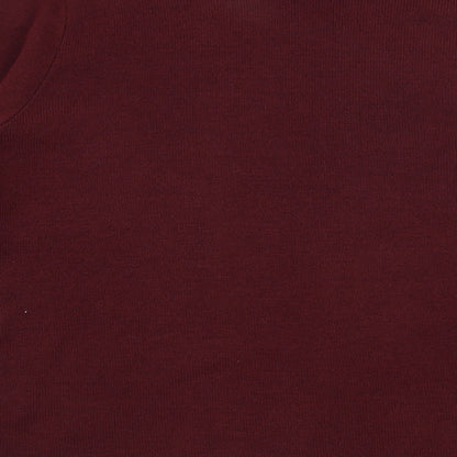 Womens UK Size S Me Red Cardigan Jumper