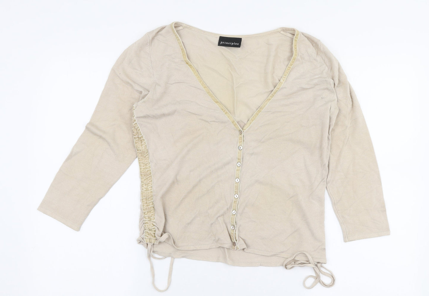 Womens UK Size 14 Principles Beige Pullover Jumper