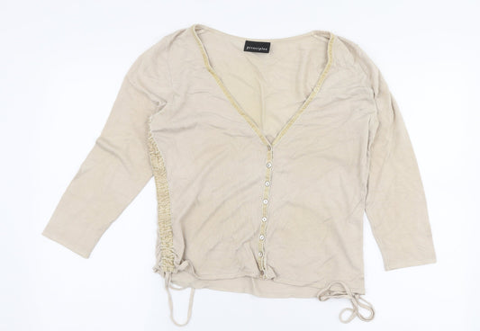 Womens UK Size 14 Principles Beige Pullover Jumper