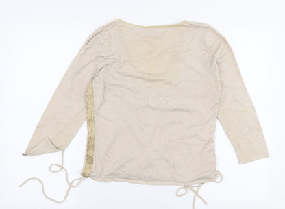 Womens UK Size 14 Principles Beige Pullover Jumper