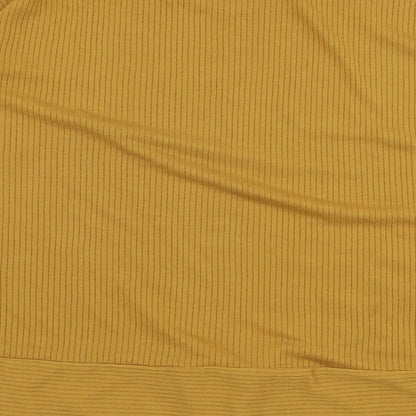 Marks and Spencer Womens Yellow  Polyester Jersey T-Shirt Size M Round Neck