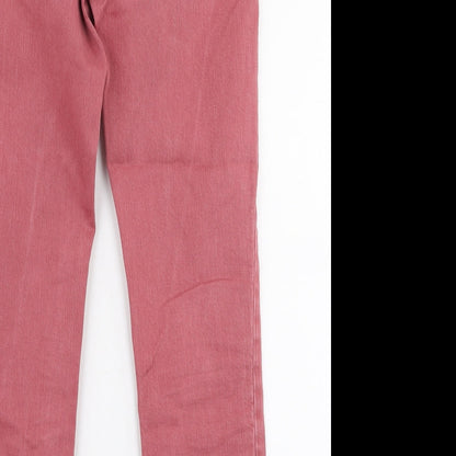 Gap Womens Pink  Polyester Skinny Jeans Size 27 in L27 in Slim Zip