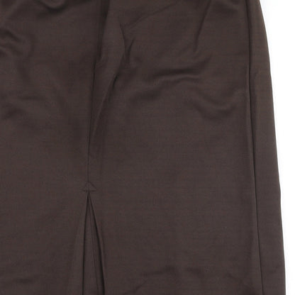 Club 60 Womens Brown  Polyester A-Line Skirt Size 32 in