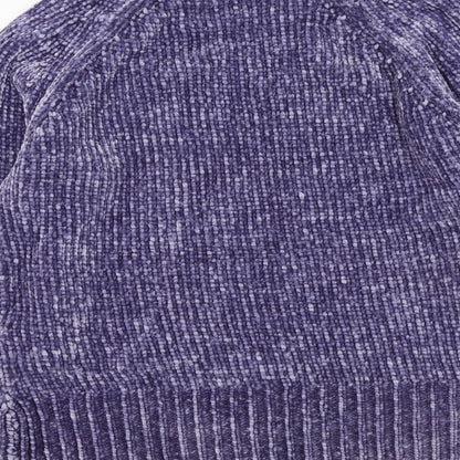 George Womens Blue Round Neck  Polyester Pullover Jumper Size 8