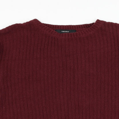 Womens UK Size L FOREVER 21 Purple Pullover Jumper