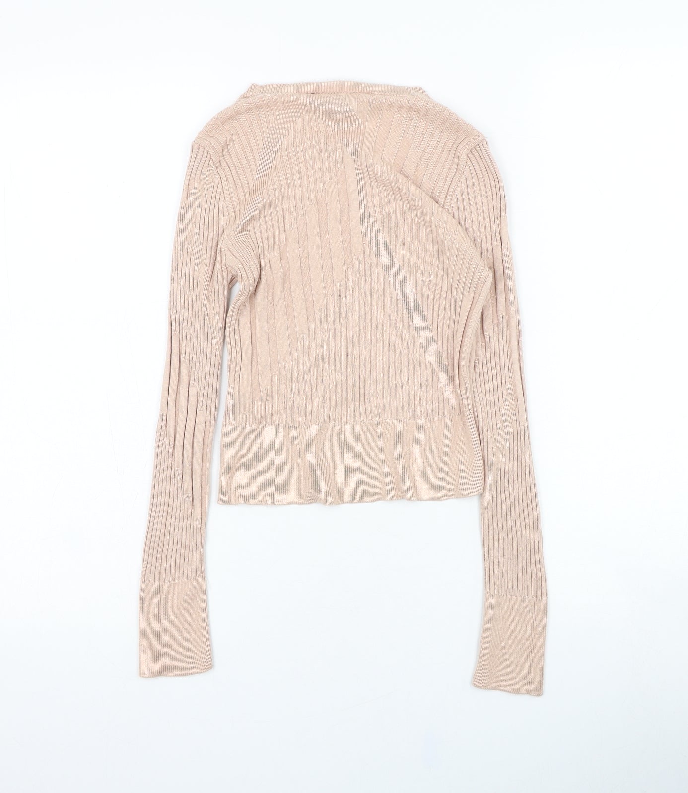 Womens UK Size 6 Topshop Beige Pullover Jumper