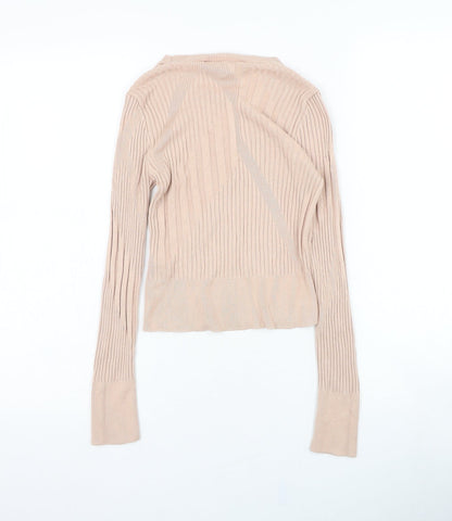 Womens UK Size 6 Topshop Beige Pullover Jumper
