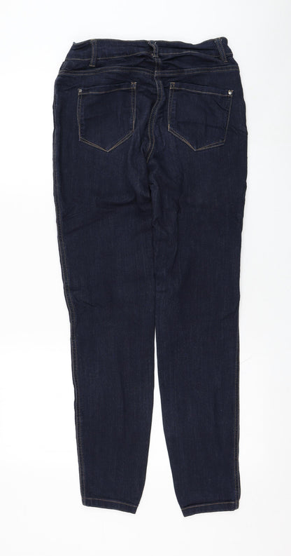 TU Womens Blue  Viscose Skinny Jeans Size 10 L31 in Regular Zip