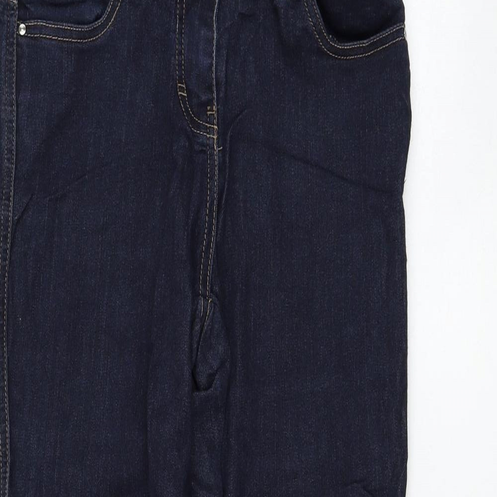 TU Womens Blue  Viscose Skinny Jeans Size 10 L31 in Regular Zip