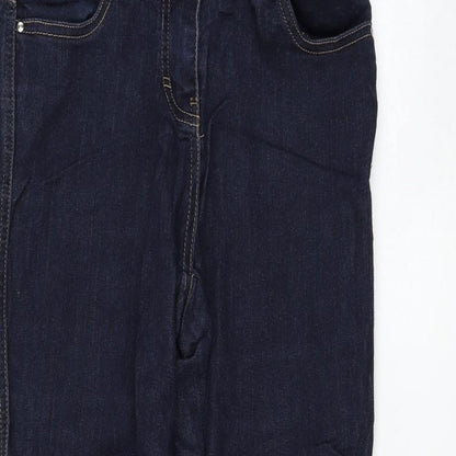 TU Womens Blue  Viscose Skinny Jeans Size 10 L31 in Regular Zip