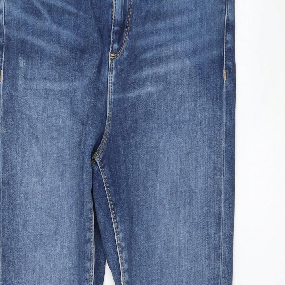 ASOS Womens Blue  Cotton Skinny Jeans Size 26 in L32 in Regular Zip