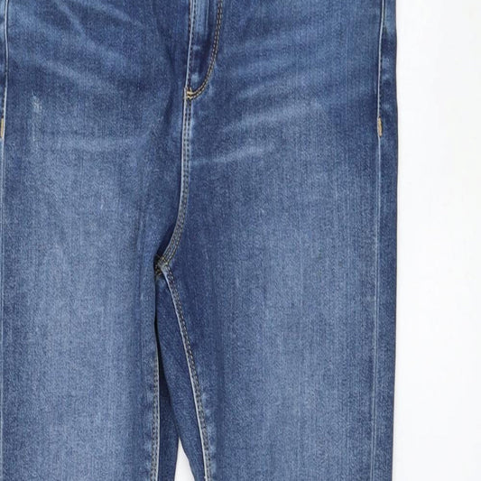 ASOS Womens Blue  Cotton Skinny Jeans Size 26 in L32 in Regular Zip