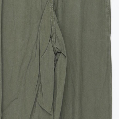 New Look Womens Green  Cotton Straight Jeans Size 8 L28 in Regular Zip