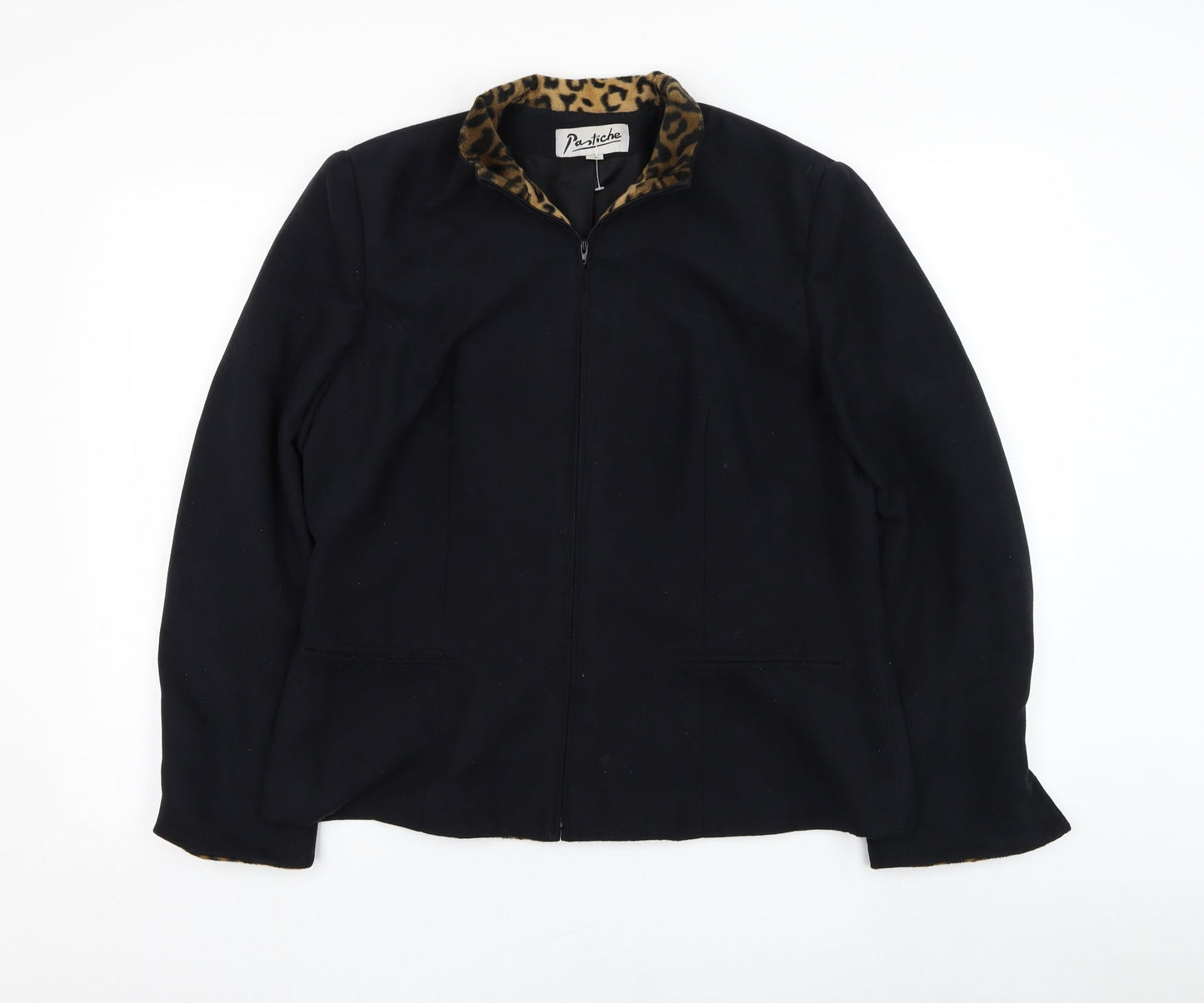 Pastiche Womens Black   Jacket  Size 16  Zip