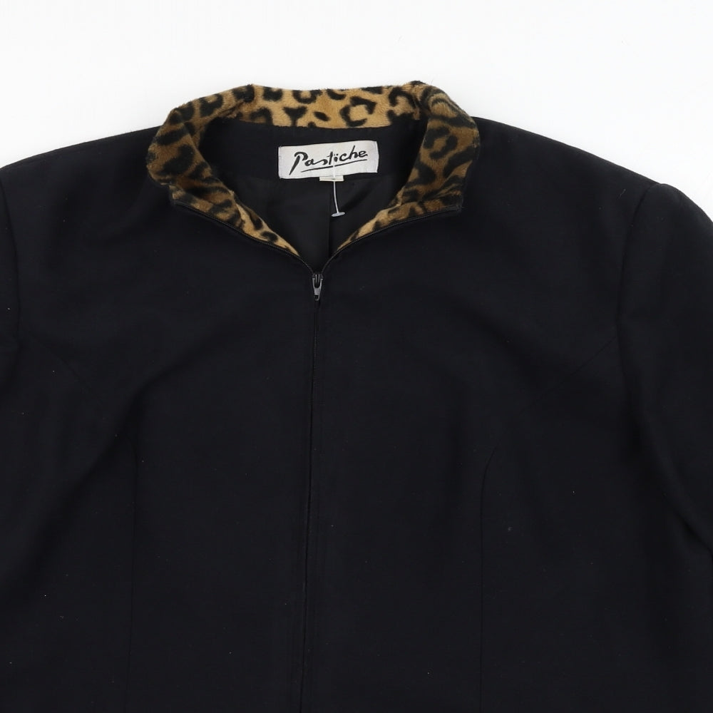 Pastiche Womens Black   Jacket  Size 16  Zip