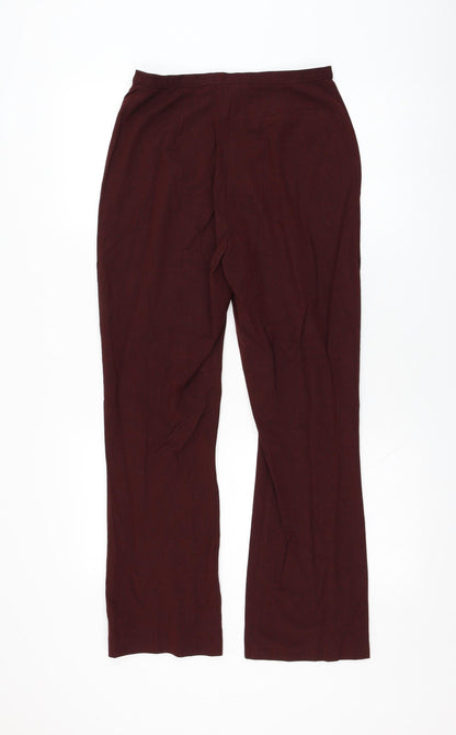 Womens UK Size 10 NEXT Regular Fit  Red Trousers