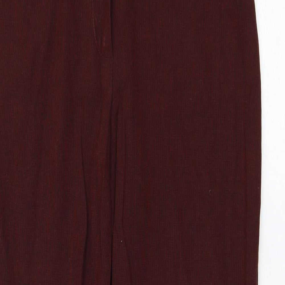 Womens UK Size 10 NEXT Regular Fit  Red Trousers