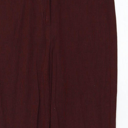 Womens UK Size 10 NEXT Regular Fit  Red Trousers