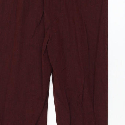 Womens UK Size 10 NEXT Regular Fit  Red Trousers