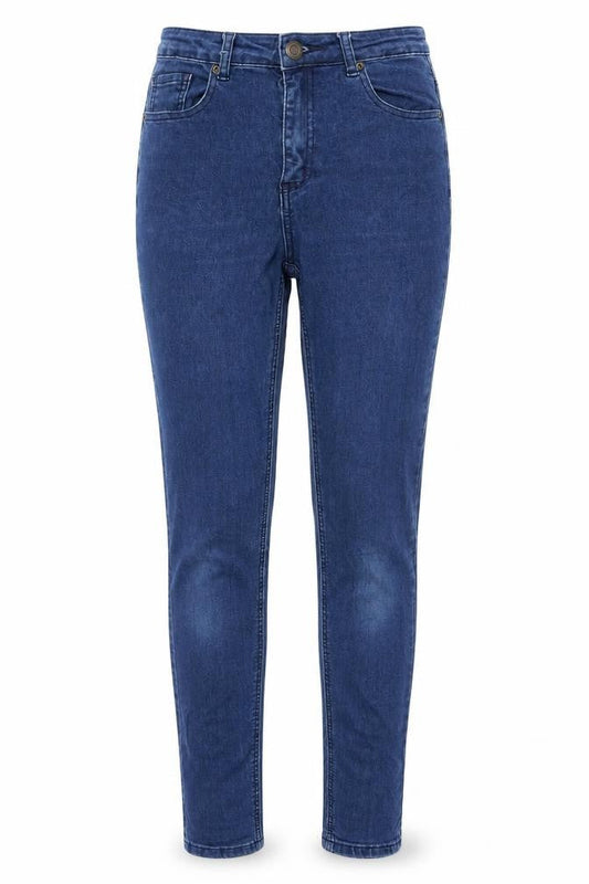 Womens UK Size 8 Boohoo Regular Fit Skinny Blue Jeans