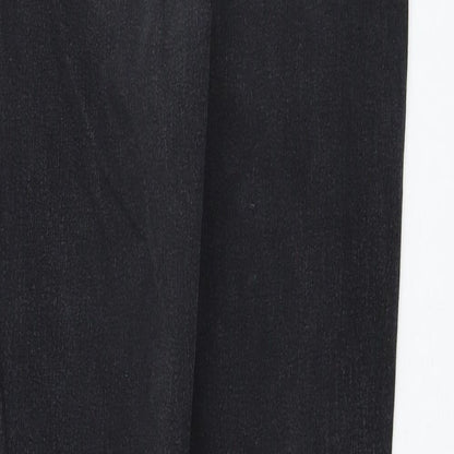 Topshop Womens Black  Cotton Skinny Jeans Size 30 in L32 in Regular Zip