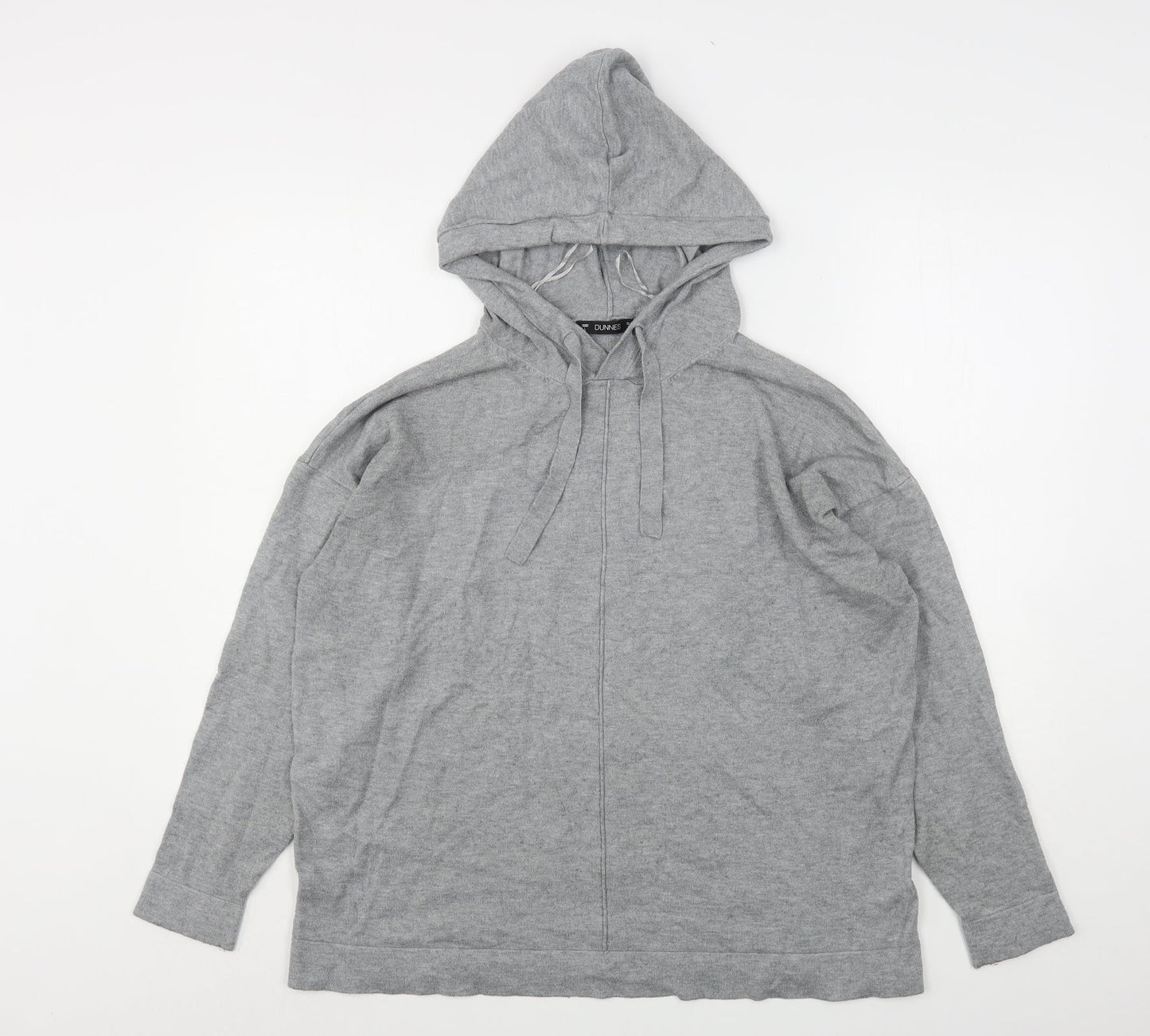 Dunnes Stores Girls Grey  Viscose Pullover Hoodie Size L