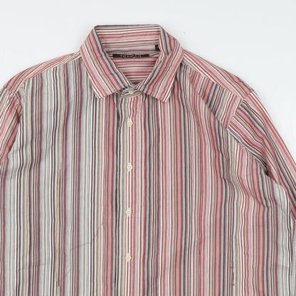 Mens UK Size XL Topman Multicoloured  Button-Up Long Sleeve Casual Shirt